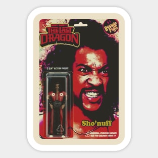 SHO NUFF ACTION FIGURE Sticker